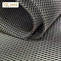 Tissu maillé léger à séchage rapide, couleurs personnalisées, tricoté chaîne 3D Spacer pour empeignes et languettes de chaussures d'extérieur, impression par sublimation