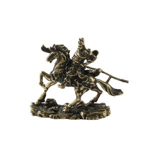 Nueva llegada latón caballo <span class=keywords><strong>Guan</strong></span> Gong bronce estatua Oficina Buda Decoración - Product Image 1