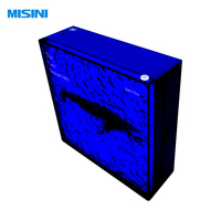 Misini Accessoires d'affichage personnalisés Art Glorifier Boîte d'emballage Tiroir magnétique Boîte à lumière LED Taille de couleur personnalisable (170x170mm)