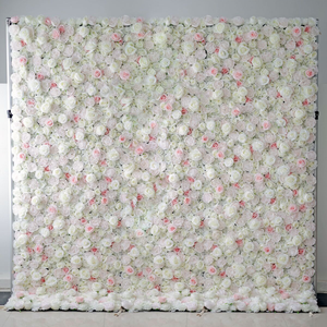 Rose artificielle de mur de fleurs 5D/8D personnalisée de haute qualité pour la décoration de mariage fond de scène anniversaire - Product Image 4