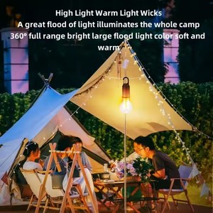 Trọng lượng nhẹ ngoài trời không thấm nước Di động dẫn cắm trại đèn lồng Survival Bộ dụng cụ dẫn đèn pin cho cắm trại - Product Image 3
