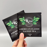 Sachets plats personnalisés imprimés à trois soudures thermiques pour thé en vrac, petits sachets en plastique, sachets en aluminium Mylar