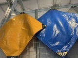 Rouleau de bâche enduite de PE, toile imperméable pour le camping en plein air et l'étanchéité temporaire des toitures