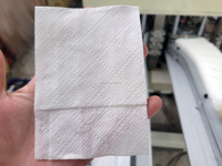Machine de fabrication de serviettes en papier pliées en L entièrement automatique, haute vitesse, 800 pièces/min, pour la vente en gros