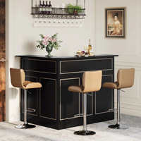 Mueble Bar Esquinero en Forma de L de Madera Ecológica Multifuncional Estilo Americano, Personalizado de Fábrica, Superventas 2026