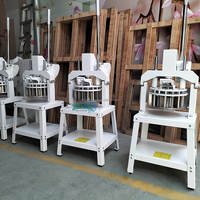 Diviseuse de pâte manuelle commerciale 36 pièces en acier inoxydable, machine de découpe manuelle pour boulangerie à haute productivité (lait et farine)