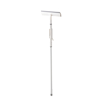 Limpiacristales 3 en 1 BOOMJOY con cepillo, escobilla y mango largo, ecológico, duradero, cabezal reemplazable, para un cristal sin rayas