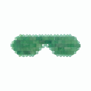 Beauty Promotional Present Handmade Cooling Eye Cover Wholesale Mini Aventurine Jade Crystal Eye Mask to Reduce Eye Swelling - Product Image 2