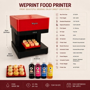 Impresora de Alimentos para Pasteles, Macarons, Galletas, Café Latte Art, Tinta Comestible Certificada por la FDA, HALAL y Kosher, Sistema de Tinta Continua (CISS) con Boquilla Separada - Product Image 6