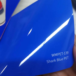 POLARIE PET Liner Super Brillant Métallique PET Requin Bleu Véhicule Wraps Couleurs Vinyle De <span class=keywords><strong>Voiture</strong></span> - Product Image 5