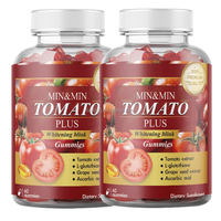 WelnessWays Extrait de tomate Blanchiment de la peau Gummies gommeux éclaircissant Blanchiment de la peau Suppléments de collagène