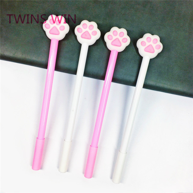 Милые канцелярские товары, корейские Лидеры продаж 2020, высококачественные роскошные модные экологически чистые пластиковые гелевые ручки, новинка, Мультяшные кошачьи ручки 1926