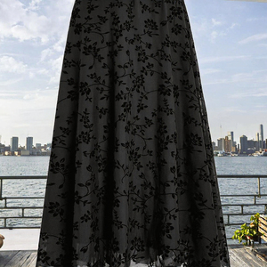Fashion Middle East Printed Islamic <b>Dress</b> Robe <b>Cardigan</b> Muslim Abaya with Scarf for Adults Polyester Material - Product Image 3