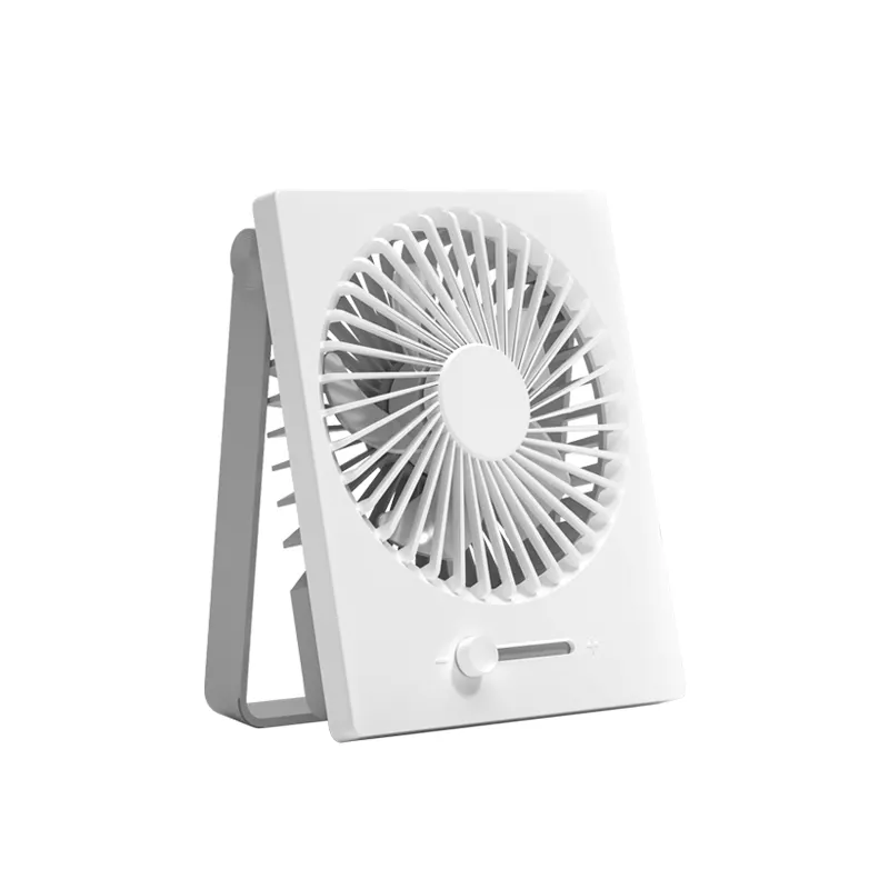 Home Office Portable USB Rechargeable Mini Fan Desktop Standing Folding Fan