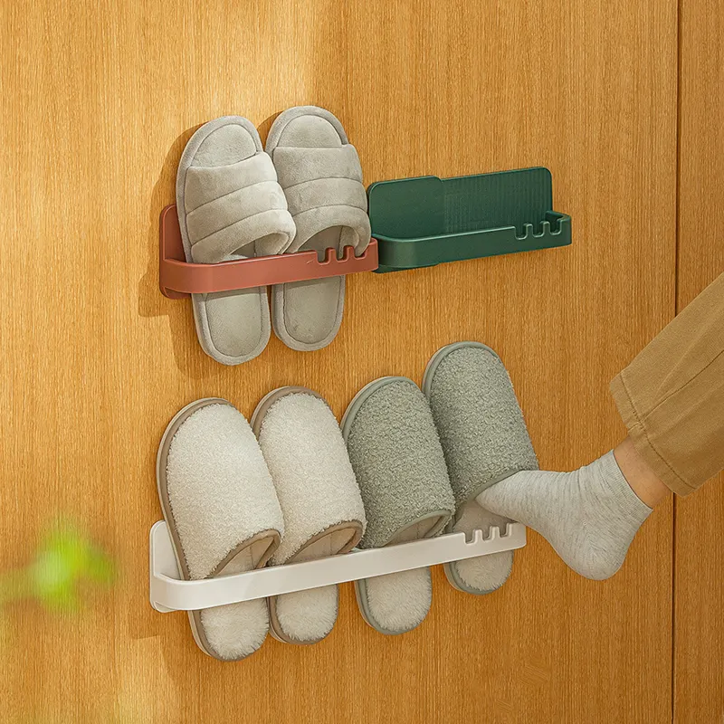 Fast Delivery Plastic Slippers Shoe Organizer Hanging Rack For Home