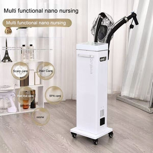 Équipement de beauté de salon Double Tube Nano Spray Micro Mist Hair Steamer Machine Hair Scalp Care Device Ozone Portable LED Display - Product Image 3