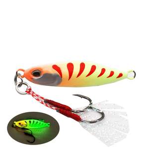 Leurre de pêche transfrontalier SNEDA, jig en métal lourd coulant, appât dur, hameçons triples, luminescent dans l'obscurité, pour maquereau, poisson ruban, pêche en mer profonde, bateau - Product Image 5