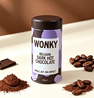 Boîte de conserve ronde en métal pour chocolat, café, thé en poudre, matcha, avec impression de logo personnalisée, couvercle à vis, hermétique