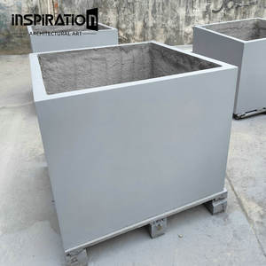 Fioriera Quadrata in <span class=keywords><strong>Cemento</strong></span> Rinforzato con Fibra di Vetro GRC, Design Personalizzato, Grande Vaso per Fiori - Product Image 6