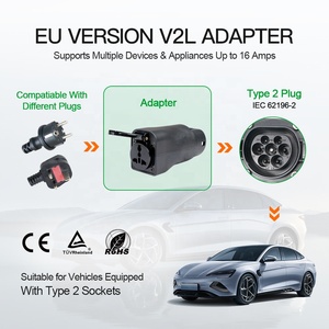 Adaptateur de chargeur EV Isigma 16A 3,6KW IEC 62196 Type 2 V2L pour véhicules avec prises de type 2 - Product Image 3