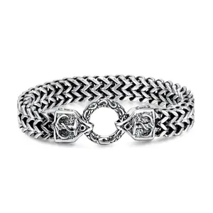 2023 Casual Jewelry Gift Stainless Steel Diamond Cut Chain Wrist Band Bracelet For Men