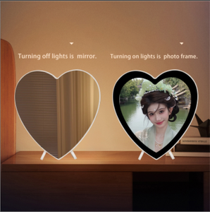 Arte de pared móvil de plástico multifuncional con iluminación LED Art <span class=keywords><strong>Deco</strong></span> Still Life Print Enmarcado Arte de la pared Diseño Espejo mágico Marco de fotos - Product Image 6