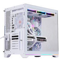 PC de Escritorio Sea View con AMD 7 7700 de 10 Núcleos, 32 GB de RAM, SSD NVMe de 1 TB, Tarjeta Gráfica RX9060 XT de 16 GB, Refrigeración Líquida, para Juegos de Alto Rendimiento