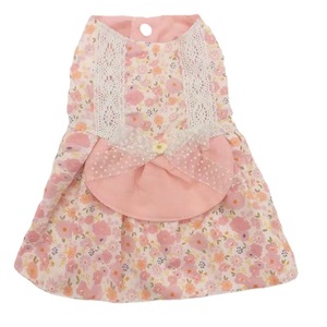 Summer Floral Dress For Pets Small Dog Teddy <b>Bear</b> <b>Cute</b> Polyester Skirt All Seasons New Style - Product Image 5
