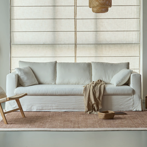 Funda de Sofá Moderna de 3 Plazas, Tapizada en Lino, Elegante, para Salas de Estar, Villas y Salones - Product Image 2