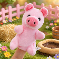 Marionnette à doigts douce, jouet en peluche personnalisé, rembourrage en coton PP, vente en gros OEM ODM avec faible MOQ
