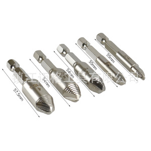 Lingxian 5pc Wood Screw Extractor HSS 4241 Spiral Flute Imperial Inch Damaged Screw Removal Tool - Product Image 5