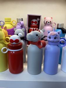 Botella Térmica Infantil OEM de 400 ml de Acero Inoxidable 304, con Cabeza de Dinosaurio de Silicona Personalizable - Product Image 6