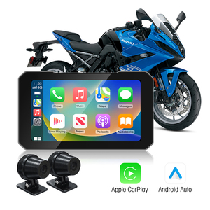 Nhịp điệu Xe máy <span class=keywords><strong>GPS</strong></span> hệ thống định vị hỗ trợ không dây Carplay Android tự động và kép máy ảnh - Product Image 5