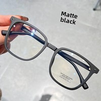 Montures de lunettes carrées unisexes anti-lumière bleue, monture intégrale, légères, finition mate, verres PC unis pour adultes et visages larges