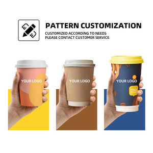 Vaso de Papel para Café con Tapa, Personalizable con Logotipo, Doble Pared, Antiderrames, Desechable, para Bebidas Calientes, para Cafeterías, Restaurantes y Comida para Llevar - Product Image 3