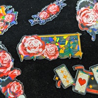 Ensemble d'autocollants découpés sur mesure avec estampage holographique pour scrapbooking et bricolage