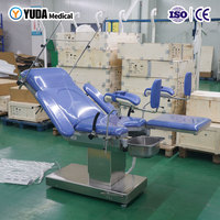 Table d'examen gynécologique électrique à 3 moteurs, réglable en hauteur, avec étriers, pour hôpital, directement de l'usine