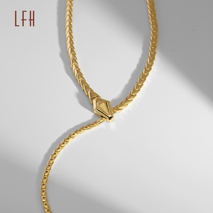 Au750 Tinh Khiết Bất 18K Vàng Vòng Cổ Tùy Chỉnh 18K Tinh Khiết Vàng Vàng Rắn Hình Dạng Vòng Cổ Thiết Kế Chuỗi Vòng Cổ 18K Vàng - Product Image 6