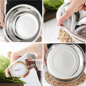 Açık kamp barbekü yuvarlak paslanmaz çelik yemek tabakları hizmet aperatif Metal baharat meze yemekleri - Product Image 4