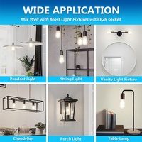 Hot-Selling Edison LED Ampoule E27 Vis Base Filament pour Rétro Américain Décor pour Usage Résidentiel AC Alimenté Modèle ST64