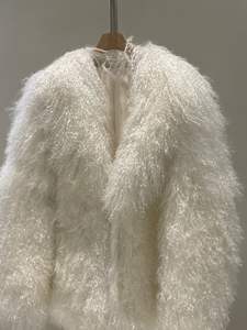 Prezzo di fabbrica <span class=keywords><strong>pelliccia</strong></span> di pecora <span class=keywords><strong>bianca</strong></span> cappotto di lusso in <span class=keywords><strong>pelliccia</strong></span> sintetica cappotto invernale <span class=keywords><strong>pelliccia</strong></span> per le donne - Product Image 4