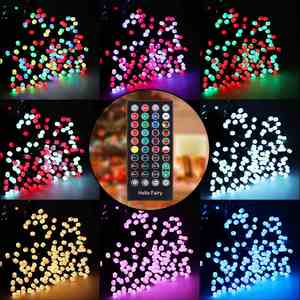 Guirnalda de Luces LED RGB para Interiores, 100 Luces, Clasificación IP55, Luces Decorativas para Árbol de Navidad, Luces de Colores Cambiantes, Enchufe de Pared, Manual - Product Image 5