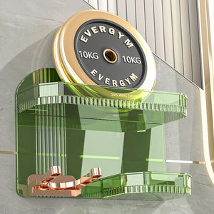 Étagère murale de rangement pour sèche-cheveux de salle de bain, étagères de présentation en plastique, articles ménagers - Product Image 4