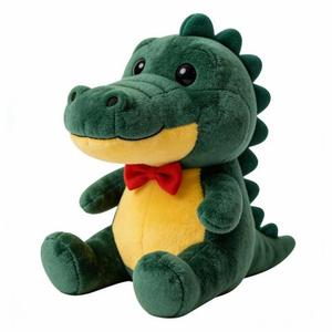 Juguetes de Peluche Personalizados de Animales con Lazo de Dibujos Animados de Hipopótamo, Cocodrilo y Castor para Niños, Juguetes de Peluche de Zoológico - Product Image 5