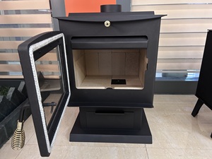 1550 pieds carrés Surface de chauffage 14.4KW Poêle à <span class=keywords><strong>bois</strong></span> intérieur en acier moulé Poêle à <span class=keywords><strong>bois</strong></span> avec bûches de feu Chauffage à <span class=keywords><strong>bois</strong></span> - Product Image 4