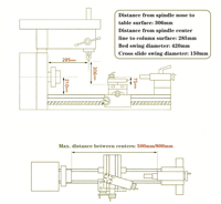HQ500 Machine 3-en-1 verticale à broche MT3 pour usinage de métaux, usage moyen, mini atelier, portable, tour-fraiseuse-perceuse combinée 220V, garantie 1 an