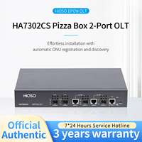 HiOSO HA7302CS 2PON EPON OLT Ready Stocks WEB SMP CLI Cloud 3 Years Warranty 256 Full Load OEM ODM Support