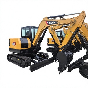 รถขุดไฮดรอลิกแบบตีนตะขาบ Sany SY55U 35U 60C 65C ใหม่เอี่ยม อุปกรณ์ก่อสร้าง สภาพดี มีสินค้าในสต็อกพร้อมขาย - Product Image 1
