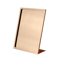 Support de Présentation de Table en Métal Personnalisé, Présentoir de Table Facile à Insérer, Porte-Cartes de Table pour Salon de Thé, Café, et Magasin