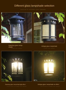 Lámpara Antimosquitos Impermeable para Jardín Retro, Lámpara Recargable Solar para Matar Mosquitos, Trampa para Insectos - Product Image 6